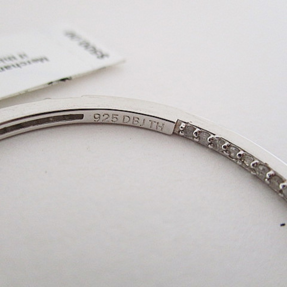 Macys Sterling Silver Hoops - Picture 8 of 8